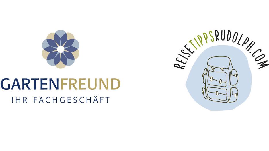 Logo Design für die Unternehmen Gartenfreund und Reise Tipps Rudolph.com